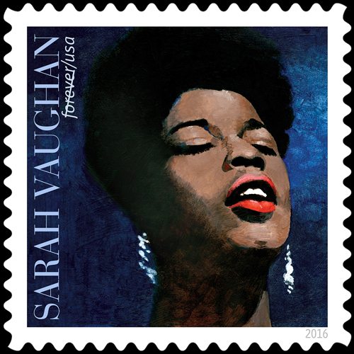 Sarah Vaughan as one of the most wondrous voices of the 20th century! New commemorative stamp released by USPS
