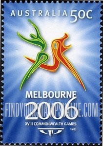 FindYourStampsValue: Emblem of 2006 Commonwealth Games, Melbourne