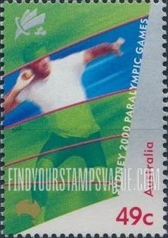 FindYourStampsValue: 2000 Paralympics, Sydney: Amputee shot put