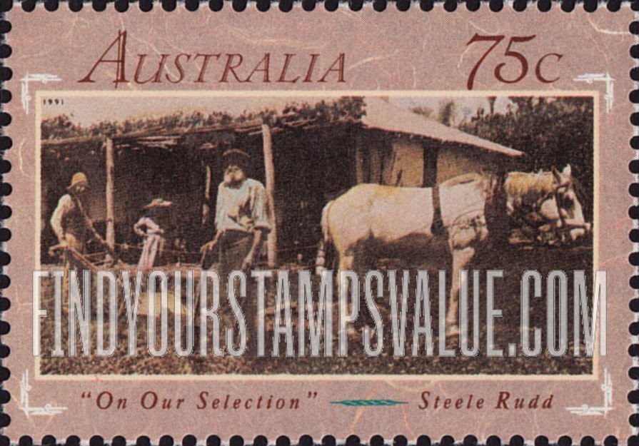 FindYourStampsValue: Australian Literature of the 1890’s: On Our Selection by Steele Rudd