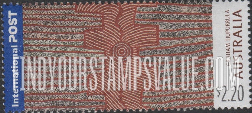 FindYourStampsValue: Papunya Tula Aboriginal Art: Graham Tjupurrula