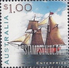 FindYourStampsValue: Sailing Ships: Enterprize