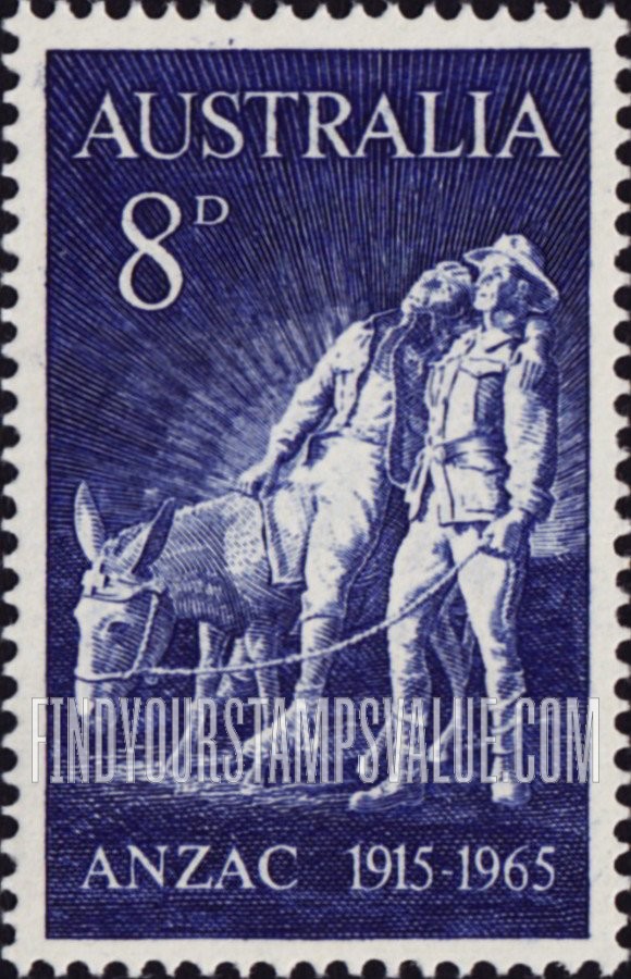 FindYourStampsValue: “Simpson and His Donkey” by Wallace Anderson