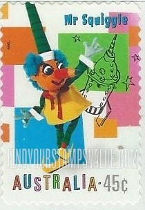 FindYourStampsValue: Children’s Television Programs: “Mr. Squiggle”