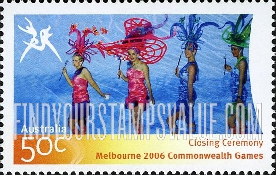 FindYourStampsValue: Highlights of Commonwealth Games: Women wearing hats