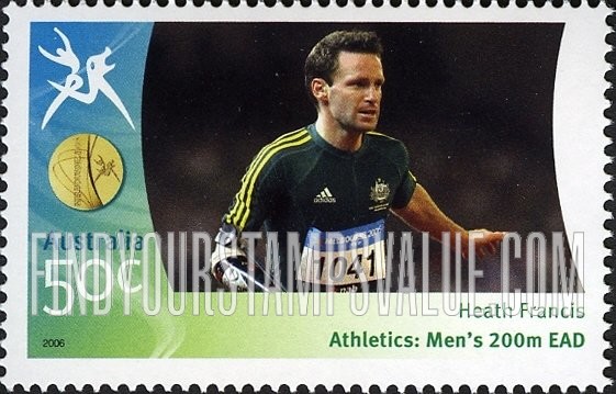FindYourStampsValue: Medalists at Commonwealth Games: Heath Francis