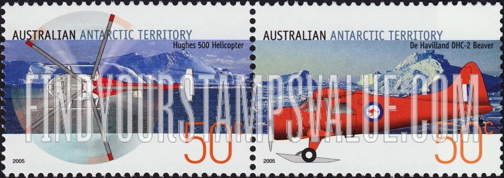 FindYourStampsValue: AUSTRALIAN ANTARCTIC TERRITORY - Aircraft