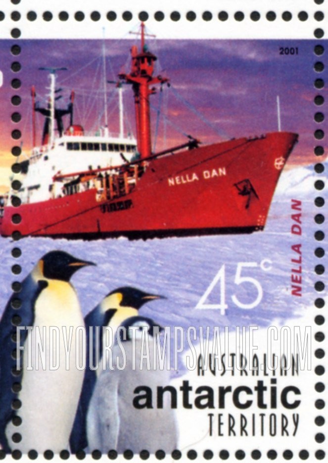 FindYourStampsValue: AUSTRALIAN ANTARCTIC TERRITORY - Australians in the Antarctic, Centenary: Nella Dan