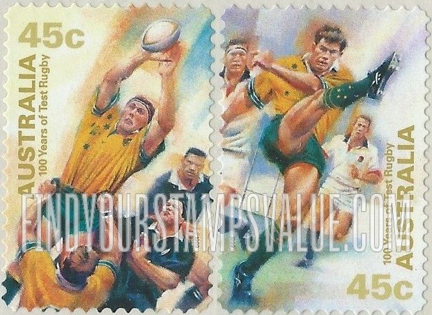 FindYourStampsValue: Test Rugby in Australia, Centennial