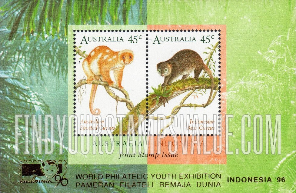 FindYourStampsValue: Australian Spotted Cuscus and Indonesian Bear Cuscus