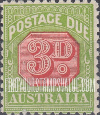 FindYourStampsValue: POSTAGE DUE - Numeral Value