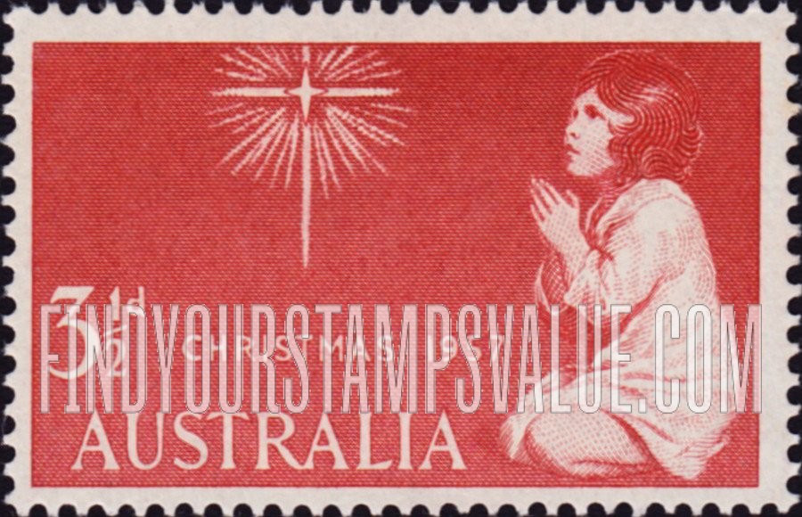FindYourStampsValue: Star of Bethlehem and Praying Child