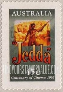 FindYourStampsValue: Poster, scene from: Jedda, 1955