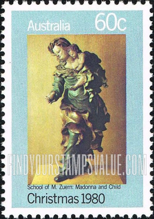 FindYourStampsValue: Virgin and Child, by Michael Zuern the Younger, 1680