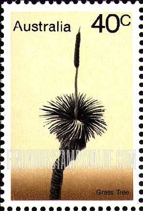 FindYourStampsValue: Australian trees: Grass tree
