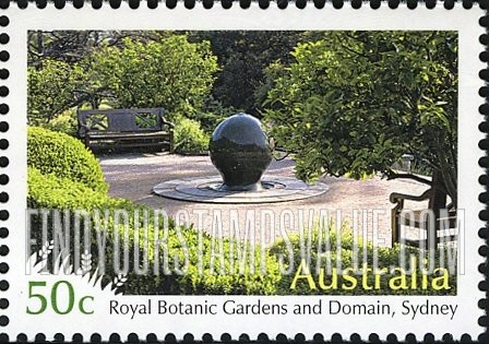 FindYourStampsValue: Botanical Gardens: Royal Botanic Gardens and Domain, Sydney