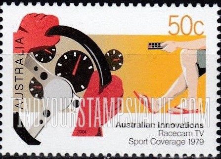 FindYourStampsValue: Australian Innovations: Racecam television sports coverage, 1979