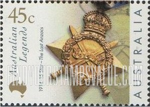 FindYourStampsValue: Legends Type of 1997: 1914-15 Star