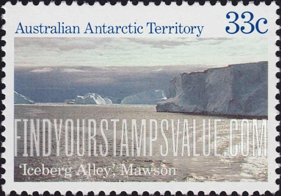 FindYourStampsValue: AUSTRALIAN ANTARCTIC TERRITORY: Iceberg Alley, Mawson