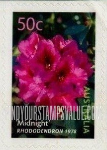 FindYourStampsValue: Australian Cultivars: Midnight rhododendron