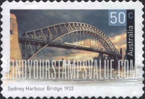 FindYourStampsValue: Historic Bridges: Sydney Harbour Bridge, 1932