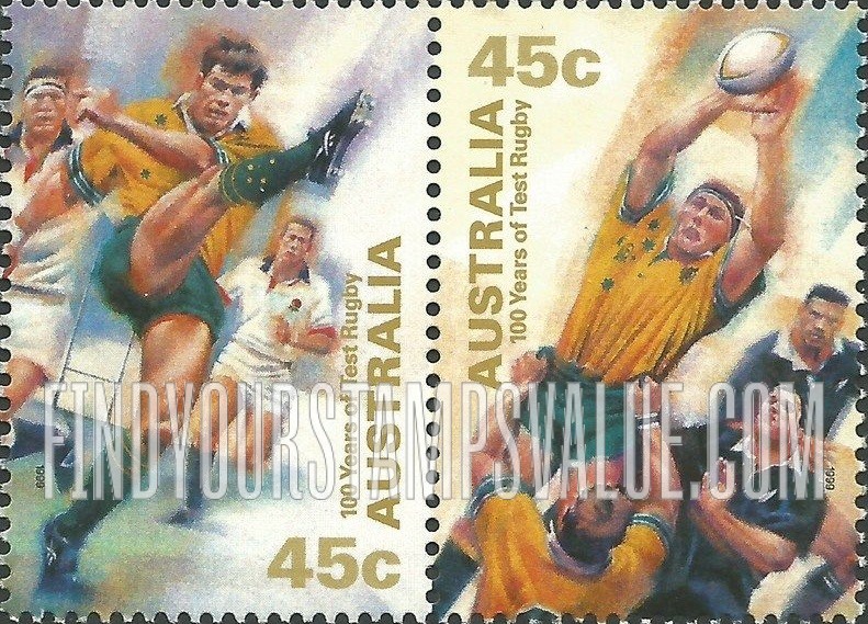 FindYourStampsValue: Test Rugby in Australia, Centennial
