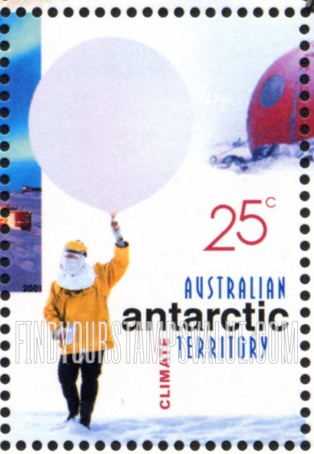 FindYourStampsValue: AUSTRALIAN ANTARCTIC TERRITORY - Australians in the Antarctic, Centenary: Climate research