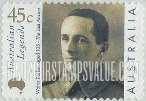 FindYourStampsValue: Legends Type of 1997: Walter Parker