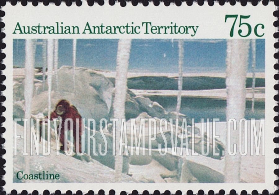 FindYourStampsValue: AUSTRALIAN ANTARCTIC TERRITORY: Coastline