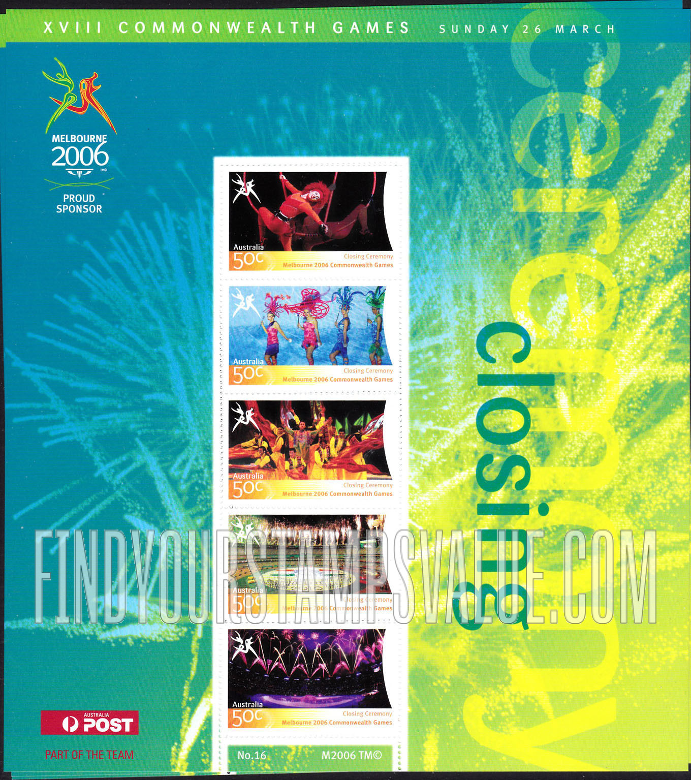 FindYourStampsValue: Highlights of Commonwealth Games