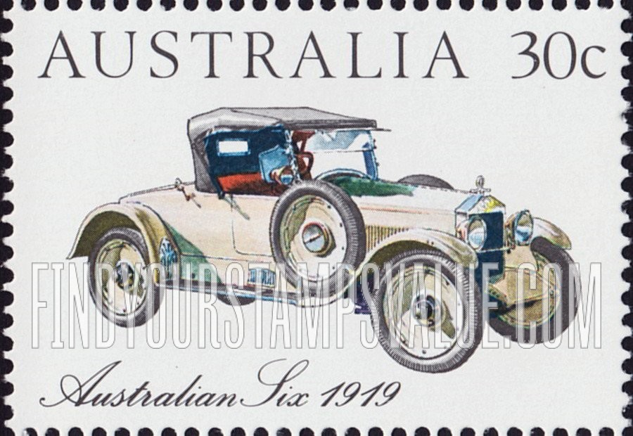 FindYourStampsValue: Australian-made vintage cars: Australian Six, 1919