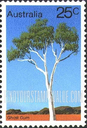 FindYourStampsValue: Australian trees: Ghost gum