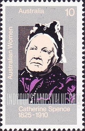 FindYourStampsValue: Catherine Spence (1825-1910), teacher, journalist, voting reformer