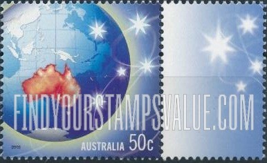 FindYourStampsValue: Australia on Globe