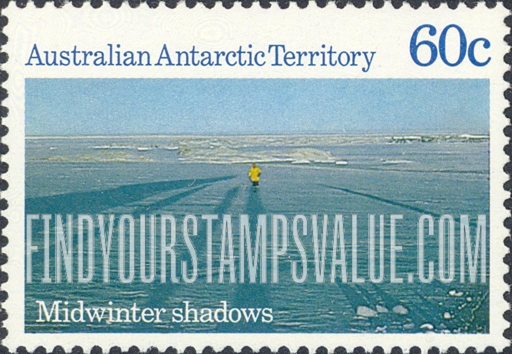 FindYourStampsValue: AUSTRALIAN ANTARCTIC TERRITORY: Midwinter shadows