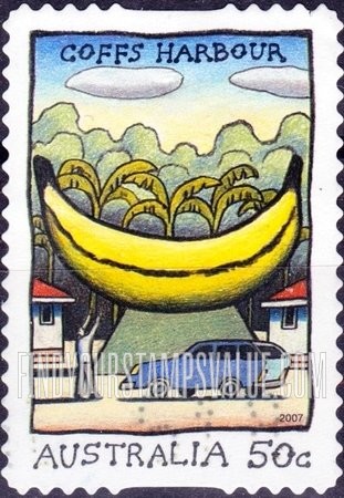 FindYourStampsValue: Tourist Attractions: Big Banana, Coffs Harbour, New South Wales