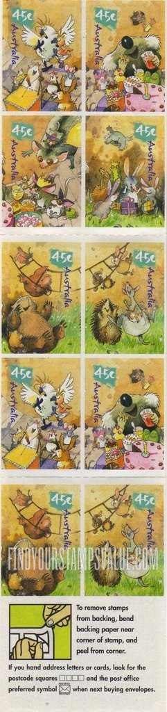 FindYourStampsValue: Caricatures of Australian Wildlife by Roland Harvey