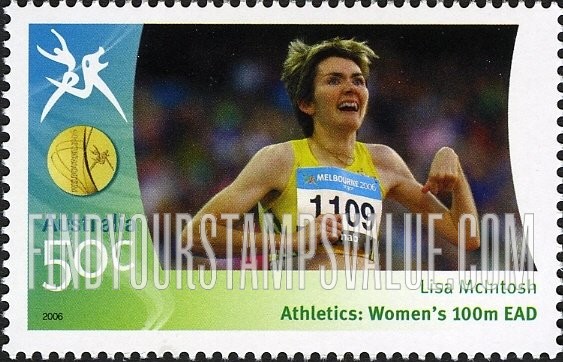 FindYourStampsValue: Medalists at Commonwealth Games: Lisa McIntosh
