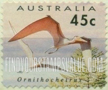 FindYourStampsValue: Dinosaurs: Ornithocheirus, horizontal