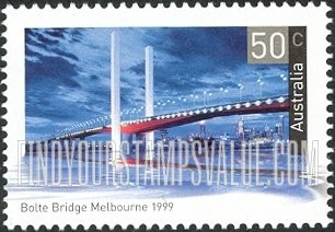 FindYourStampsValue: Historic Bridges: Bolte Bridge, Melbourne, 1999