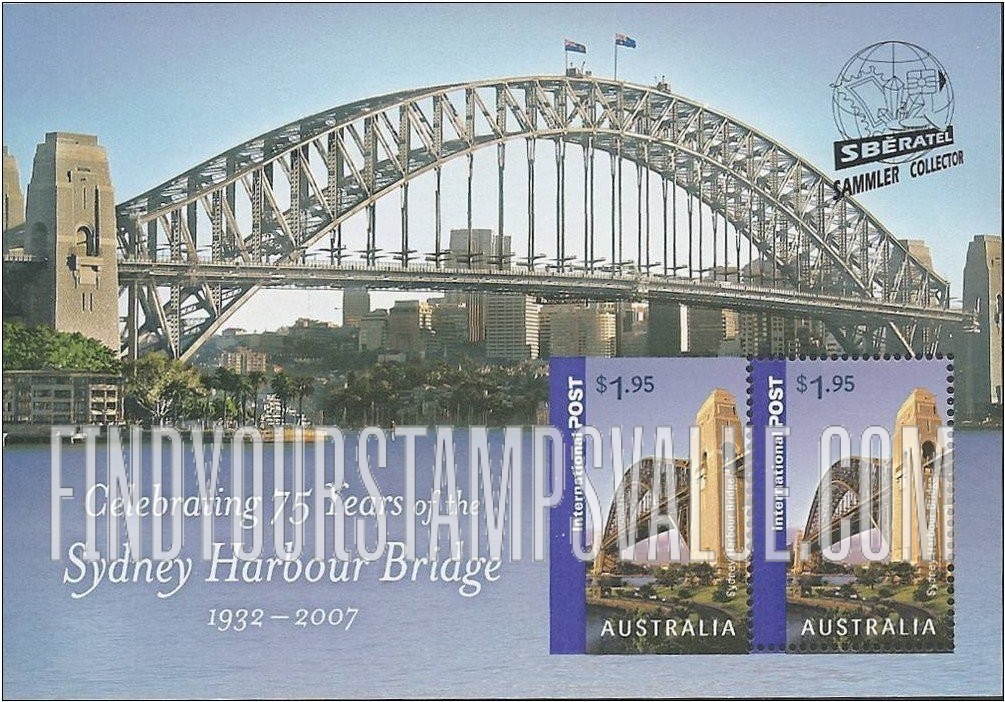 FindYourStampsValue: Animals Type of 2006: Sydney Harbour Bridge