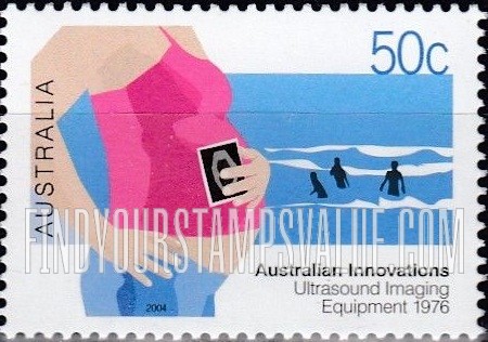 FindYourStampsValue: Australian Innovations: Ultrasound imaging equipment, 1976