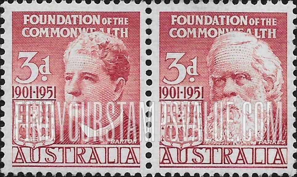 FindYourStampsValue: Sir Edmund Barton and Sir Henry Parkes