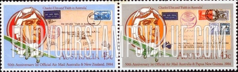 FindYourStampsValue: 50th Anniversary of Official Air Mail Service