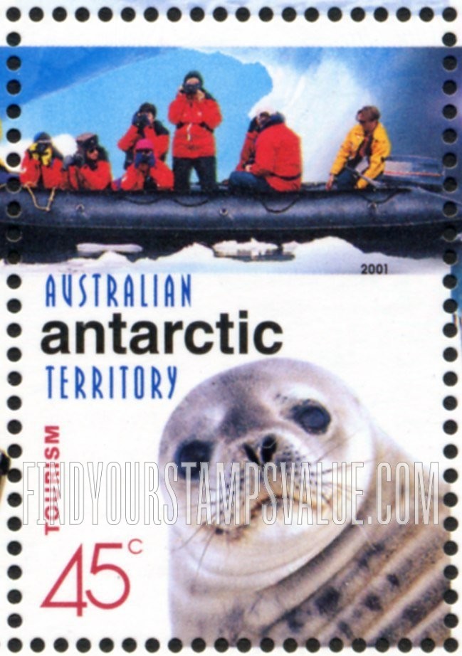 FindYourStampsValue: AUSTRALIAN ANTARCTIC TERRITORY - Australians in the Antarctic, Centenary: Tourism