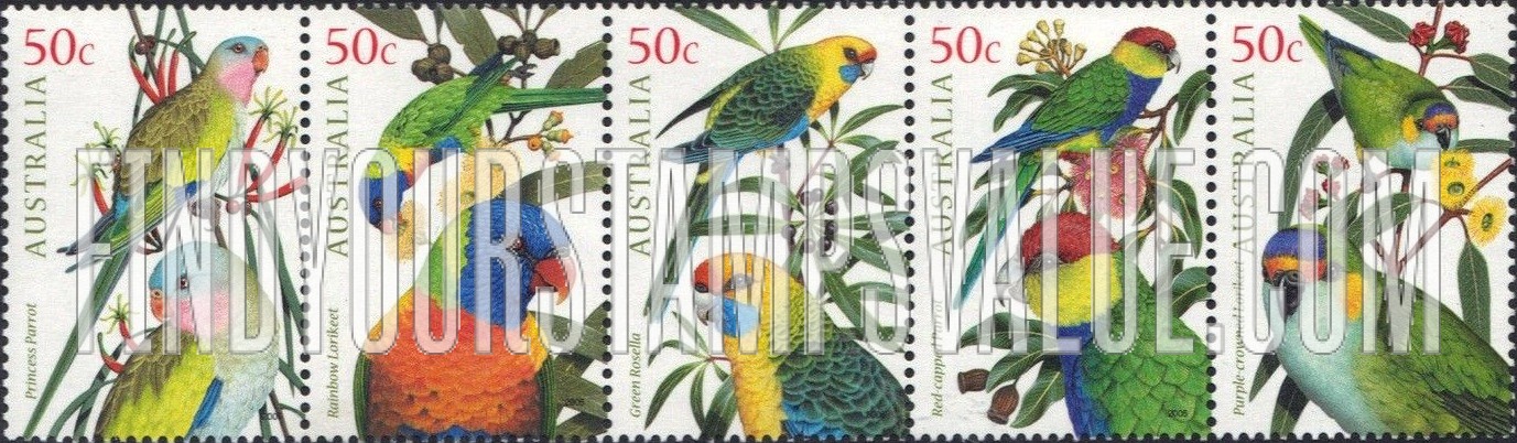 FindYourStampsValue: Parrots