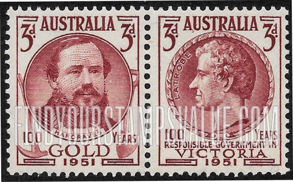 FindYourStampsValue: Edward Hammond Hargraves and Charles Joseph Latrobe