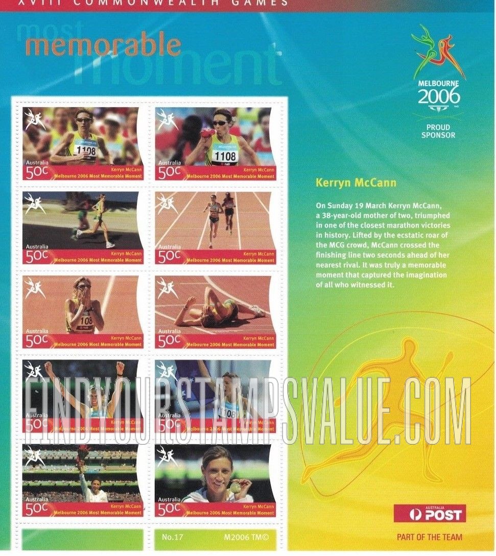 FindYourStampsValue: Highlights of Commonwealth Games