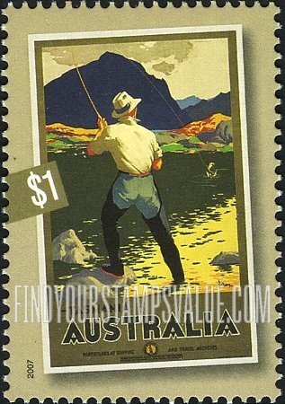 FindYourStampsValue: Travel Posters of the 1930s: Fishing, by John Vickery