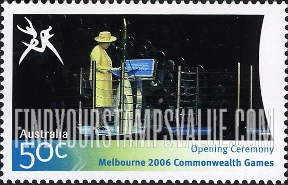FindYourStampsValue: Highlights of Commonwealth Games: Queen Elizabeth II